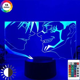 Veilleuses 3D pour garçons filles Jujutsu Kaisen Ryomen Sukuna 3D LED veilleuse lampe pour chambre décor enfants cadeau dann