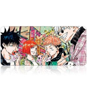 Tapis de souris Jinxy Jujutsu Kaisen Grande taille Anime japonais Manga Tapis de souris imperméable en caoutchouc avec design