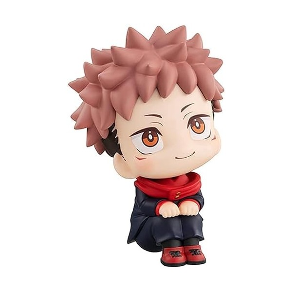 iFii Figurine Anime Jujutsu Kaisen Version Q 9 cm, Gojo Satoru assis Recherche en PVC Jouet Cadeaux Gojo Satoru 