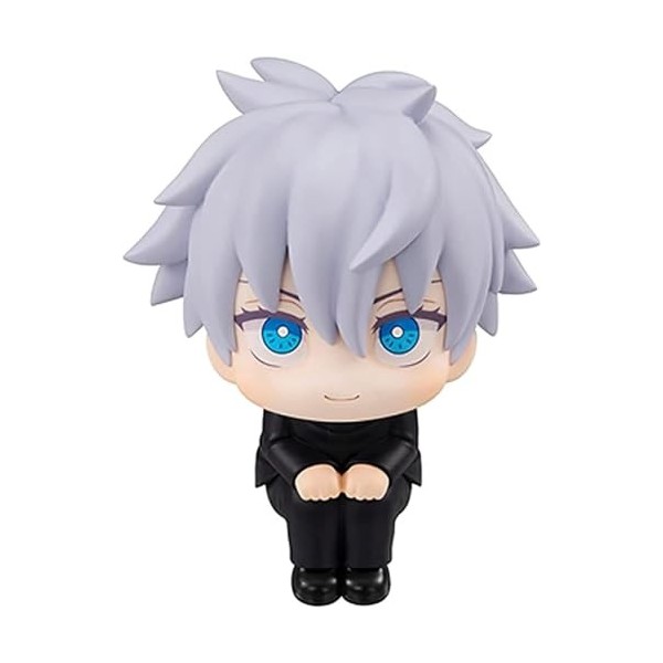 iFii Figurine Anime Jujutsu Kaisen Version Q 9 cm, Gojo Satoru assis Recherche en PVC Jouet Cadeaux Gojo Satoru 