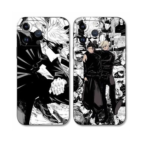 2 Pièces Coque pour Apple iPhone 14 Pro Max 6.7, avec Anime motif Jujutsu Kaisen Gojo Satoru Itadori Yuji Manga Antichoc TP