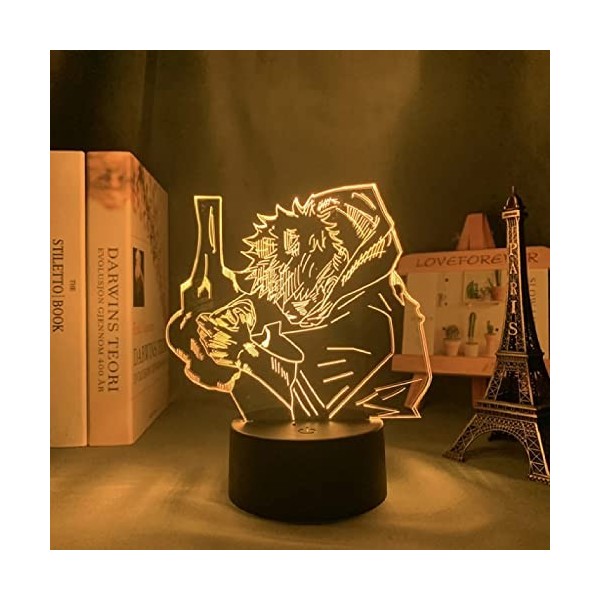 ItoNC Anime Lampe Jujutsu Kaisen LED Veilleuse pour Chambre Décor Veilleuse Cadeau dAnniversaire Lumière Jujutsu Kaisen 7 Co