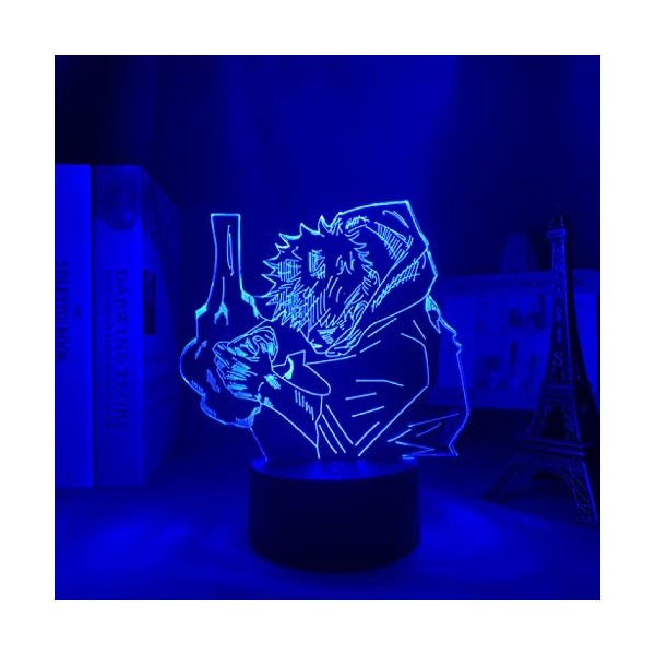 ItoNC Anime Lampe Jujutsu Kaisen LED Veilleuse pour Chambre Décor Veilleuse Cadeau dAnniversaire Lumière Jujutsu Kaisen 7 Co