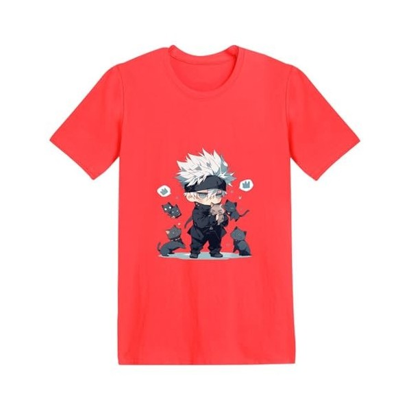 IBWC Anime Jujutsu Kaisen T - Shirt Noir Oversize Hip Hop Loisirs Collège Vent Unisexe T - Shirt-color03||XL