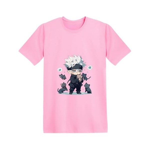 IBWC Anime Jujutsu Kaisen T - Shirt Noir Oversize Hip Hop Loisirs Collège Vent Unisexe T - Shirt-color03||XL