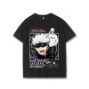 Anime Jujutsu Kaisen Gojo Satoru T-Shirt Unisexe Hommes T-Shirts à la Mode Femmes Tops à Manches Courtes Tee Shirt pour Adult