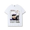 Anime Jujutsu Kaisen Gojo Satoru T-Shirt Unisexe Hommes T-Shirts à la Mode Femmes Tops à Manches Courtes Tee Shirt pour Adult