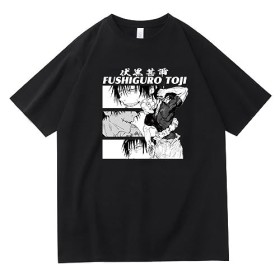 flowereyes T-Shirt Jujutsu Kaisen t-Shirt à Manches Courtes imprimé de Personnages de Jujutsu Kaisen Fushiguro Toji T Shirt p