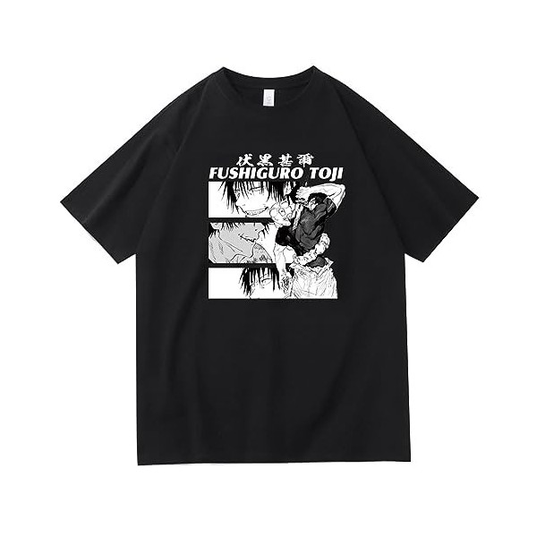 flowereyes T-Shirt Jujutsu Kaisen t-Shirt à Manches Courtes imprimé de Personnages de Jujutsu Kaisen Fushiguro Toji T Shirt p