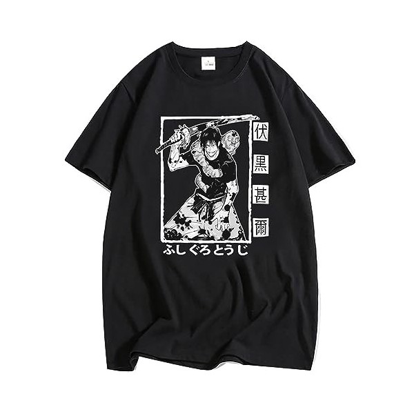 flowereyes T-Shirt Jujutsu Kaisen t-Shirt à Manches Courtes imprimé de Personnages de Jujutsu Kaisen Fushiguro Toji T Shirt p