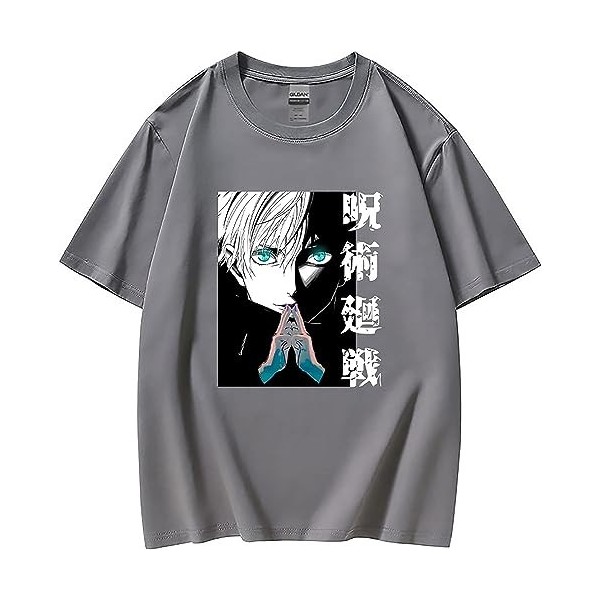 Jujutsu Kaisen T ShirtHarajuku Casual Sweatshirt Tops Itadori Yuji Cosplay Costume Men Women T-Shirts à Manches Courtes XX-La