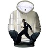 AMOMA Cosplay Anime Jujutsu Kaisen Sweats à Capuche Unisexe T-Shirts à Manches Longues Gojo 3D Impression Sweatshirt XS,Comic
