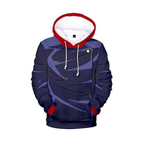 AMOMA Cosplay Anime Jujutsu Kaisen Sweats à Capuche Unisexe T-Shirts à Manches Longues Gojo 3D Impression Sweatshirt XS,Comic