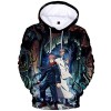 AMOMA Cosplay Anime Jujutsu Kaisen Sweats à Capuche Unisexe T-Shirts à Manches Longues Gojo 3D Impression Sweatshirt XS,Comic