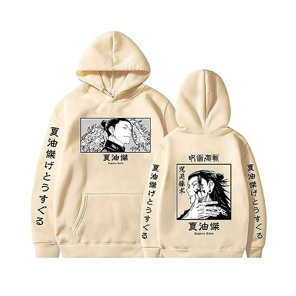 flowereyes Jujutsu Kaisen Geto Suguru Sweat à Capuche Anime Manga Pull à Capuche Streetwear Geto Suguru Sweat-Shirt pour Unis