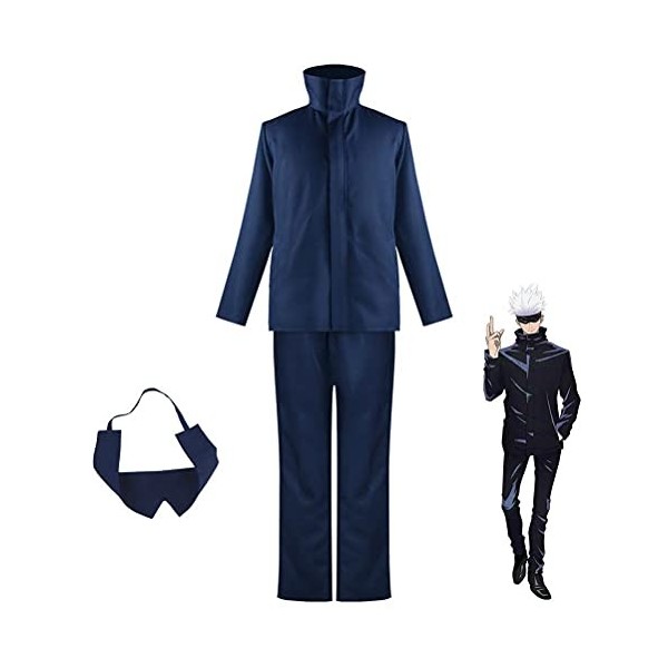 spier Jujutsu Kaisen Uniforme Costume Cosplay Costume pour Hommes Garçons, Performance Uniforme Tenues Cosplay Costume pour H