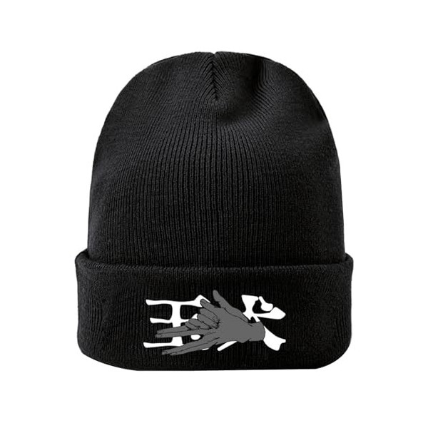 westtrend Bonnet en Maille Dessin Animé Chapeau tricoté Jujutsu Kaisen Automne Hiver Hommes et Femmes Outdoor Chaud Chapeau T