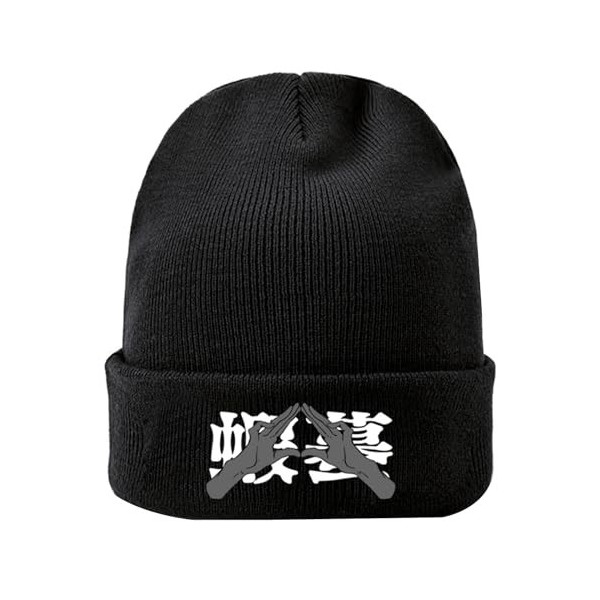 westtrend Bonnet en Maille Dessin Animé Chapeau tricoté Jujutsu Kaisen Automne Hiver Hommes et Femmes Outdoor Chaud Chapeau T