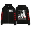 flowereyes Vêtements Jujutsu Kaisen Anime T-Shirt Ryomen Sukuna Sweat à Capuche décontracté Ryomen Sukuna Sweat à Capuche zip