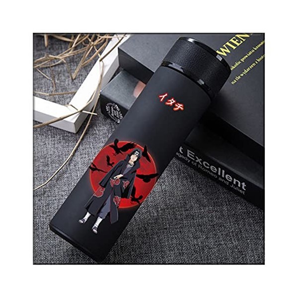 Bouteilles deau pour Anime Naruto, bouteille isotherme en acier inoxydable, accessoires de camping portables pour cadeau da