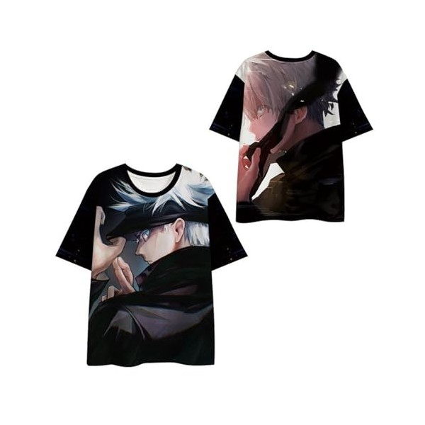 flowereyes Anime 3D imprimé Jujutsu Kaisen T-Shirt Sukuna Itadori Yuji Satoru Gojo Personnalisé Casual Plus Size T-Shirt