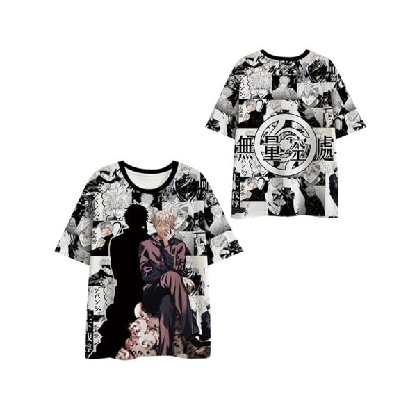 flowereyes Anime 3D imprimé Jujutsu Kaisen T-Shirt Sukuna Itadori Yuji Satoru Gojo Personnalisé Casual Plus Size T-Shirt