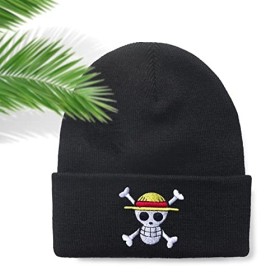 Bonamana One Piece - Bonnet en tricot - Bonnet dhiver - Bonnet en tricot doux - Bonnet de ski en laine pour enfants garçons 