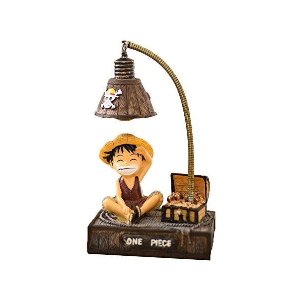 ALTcompluser One Piece Lampe de chevet LED Lampe de bureau Décoration pour chambre denfant ou salon