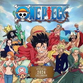 One Piece Anime 2024 Square Wall Calendar
