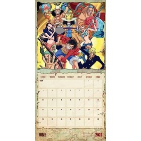 One Piece Anime 2024 Square Wall Calendar