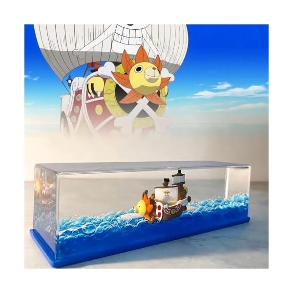 Tuzsocr Bandai One Piece Model Ship,Black Pearl Pirate Ship,Titanic Toy Cadeau,Modèle Fluide de Bateau de croisière en Acryli