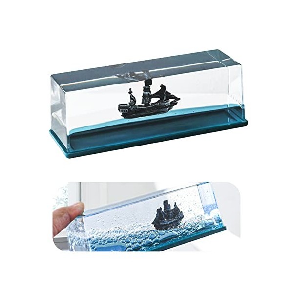 Tuzsocr Bandai One Piece Model Ship,Black Pearl Pirate Ship,Titanic Toy Cadeau,Modèle Fluide de Bateau de croisière en Acryli