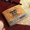 NUANDI Anime Portefeuille One Piece Cosplay Étudiant Mince Portefeuille Imprimé Cuir Synthétique Porte Carte Crédit