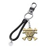 I3C Anime Portefeuille Porte Monnaie en Cuir pour Homme, Porte-clés, Anneau de crâne（Taille 9）, Straw Hat Luffy