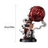 Anime One Piece Figurine,Luffy Gear 4 Kong Gun Nouvelle Monkey D Figure 25cm-New World-Figurine Décoration Ornements Collecti