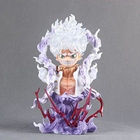 tshY Anime One Piece Luffy Gear five Anime Figure Monkey D. Haut du Corps Action Figurine Manga Décoration Objets de Collecti