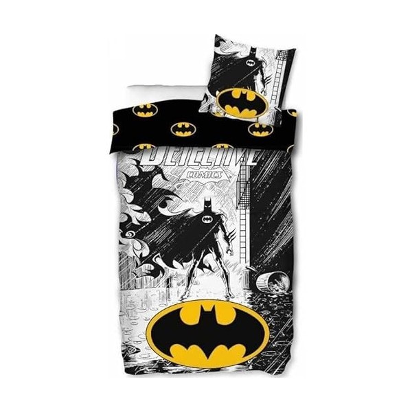 Parure Housse de Couette One Piece - 1 Housse de Couette + 1 taie doreiller - 100% Coton Parure de lit One Piece, 140 X 200