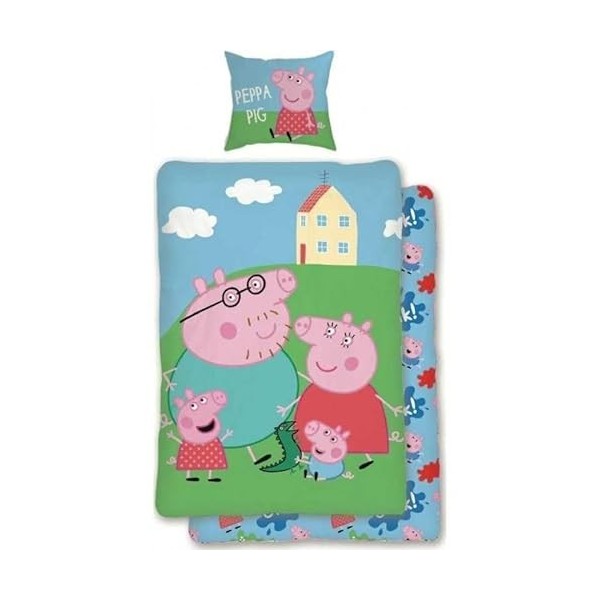 Parure Housse de Couette One Piece - 1 Housse de Couette + 1 taie doreiller - 100% Coton Parure de lit One Piece, 140 X 200