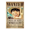 Grupo Erik - Poster One Piece Netflix - wanted monkey d. luffy - Deco Maison, Decoration Murale, Affiche Décorative