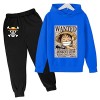 2022 Anime One Piece Enfants Survêtements Ensemble Luffy Sweat À Capuche Top Casual Pull À Capuche et Joggers Pantalons pour 