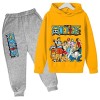 2022 Anime One Piece Enfants Survêtements Ensemble Luffy Sweat À Capuche Top Casual Pull À Capuche et Joggers Pantalons pour 