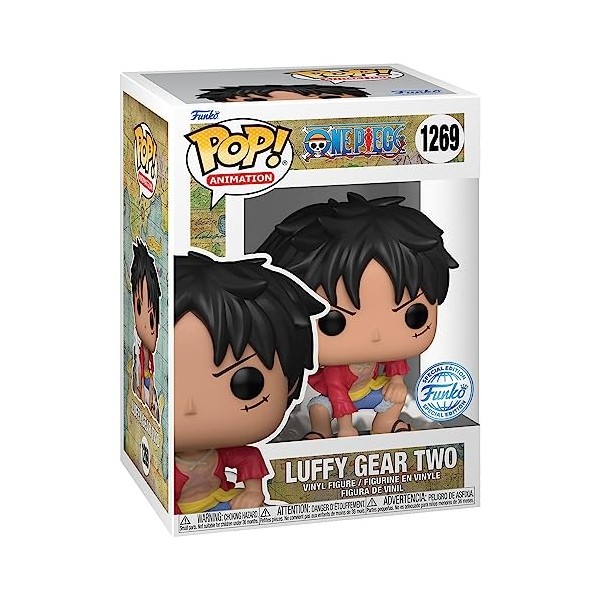 Funko One Piece - Pop Animation N° 1269 - Luffy Gear Two avec Chase