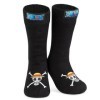 One Piece Chaussons Chaussettes, Chaussettes Fourrées Antidérapantes Hiver, Idée Cadeau Manga pour Ado Taille unique