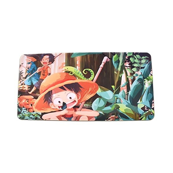 I3C Anime Tapis de Souris One Piece Luffy Roronoa Zoro Nami Tapis de Souris Ordinateur Portable PC Base en Caoutchouc antidér