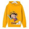 Anime One Piece Sweat À Capuche Luffy Garçons Sweat Printemps Automne Hiver Pull pour Enfants 4 5 6 7 8 9 10 11 12 13 14 Ans