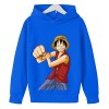 Anime One Piece Sweat À Capuche Luffy Garçons Sweat Printemps Automne Hiver Pull pour Enfants 4 5 6 7 8 9 10 11 12 13 14 Ans