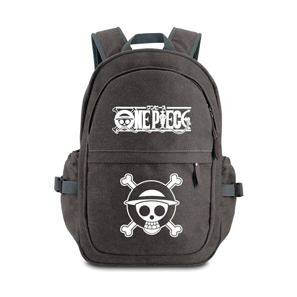 Roffatide Anime One Piece Sac à Dos Lumineux Straw Hat Crew Livre Sac Sac décole pour Ordinateur Portable