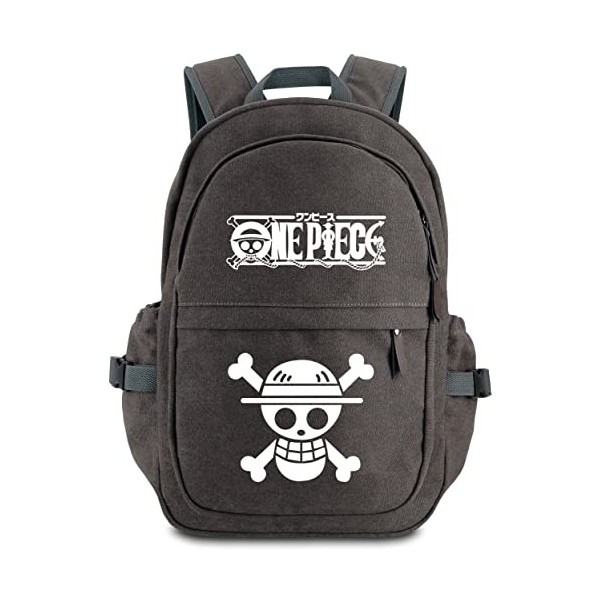 Roffatide Anime One Piece Sac à Dos Lumineux Straw Hat Crew Livre Sac Sac décole pour Ordinateur Portable