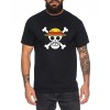 Ruffy Logo T-Shirt pour Homme Luffy Zoro One Nami Lysop Piece, Farbe2:Schwarz.Größe2:L