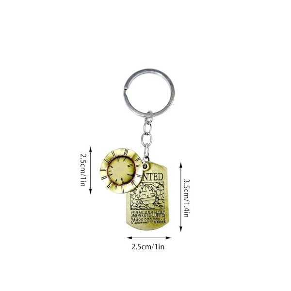 PQKL-party Porte Clef One Piece, Porte Clé One Piece, Keychain One Piece, Porte Clef Kawaii Anime, Accessoire Personnalisés C